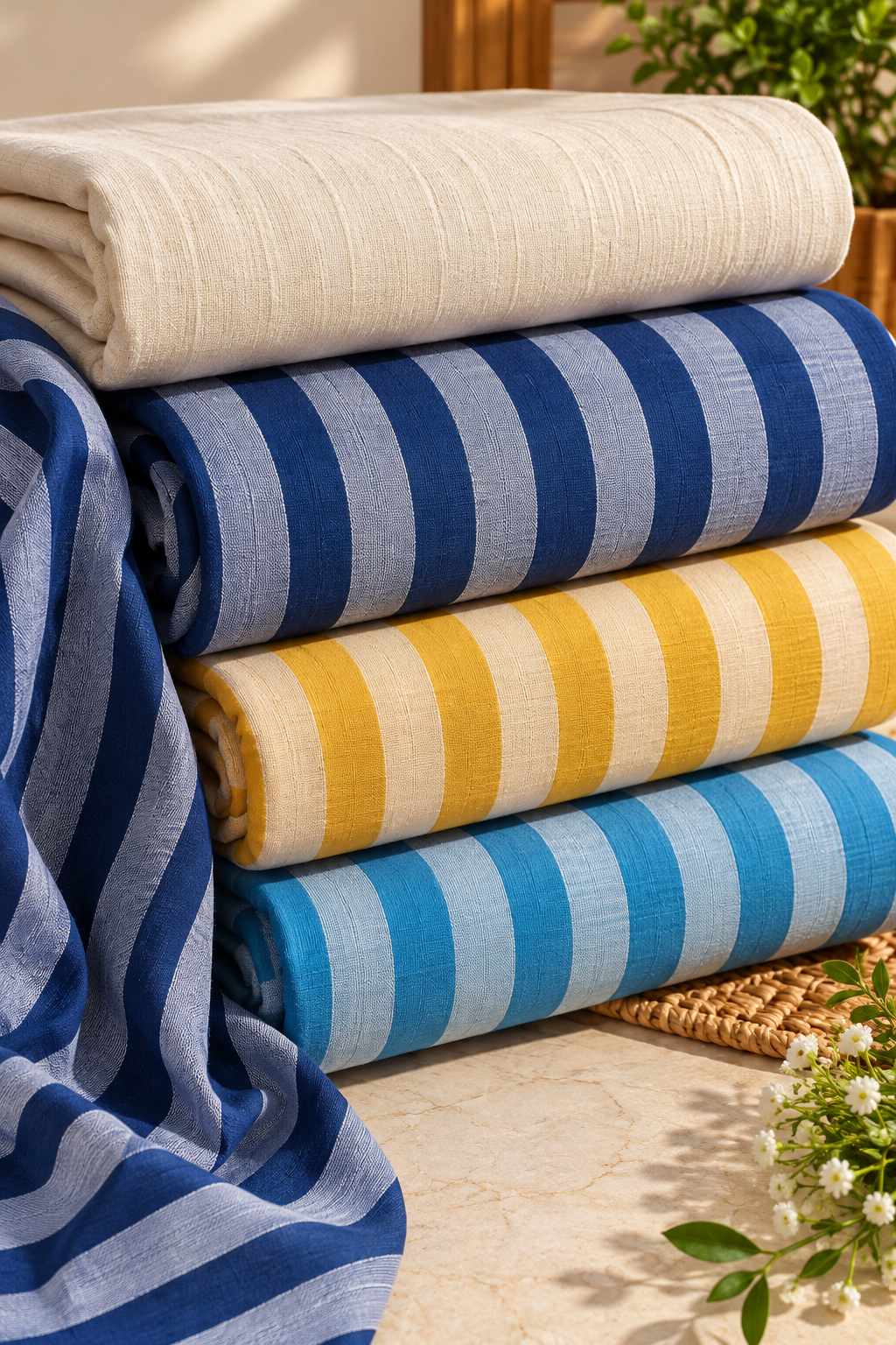 Floral printed fabric collection