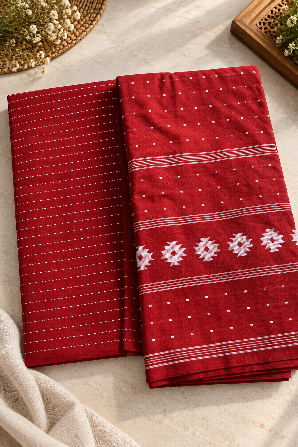 Traditional patterned fabric collection
